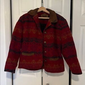 Vintage Woolrich Western-Inspired Wool Jacket – Medium